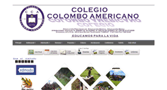Desktop Screenshot of colegiocolomboamericanosoacha.com.co