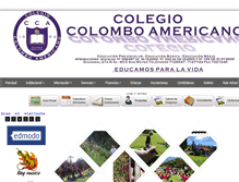 Tablet Screenshot of colegiocolomboamericanosoacha.com.co